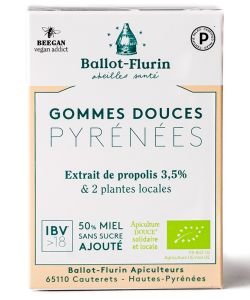 Gommes Extra Forte des Pyrénées BIO, 30 g